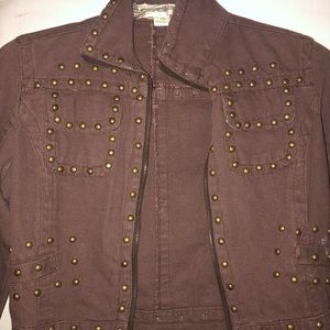 Brown Studded jacket